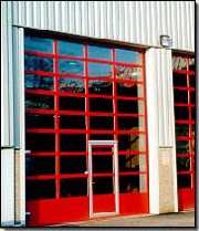 Fully Glazed Industrial Door